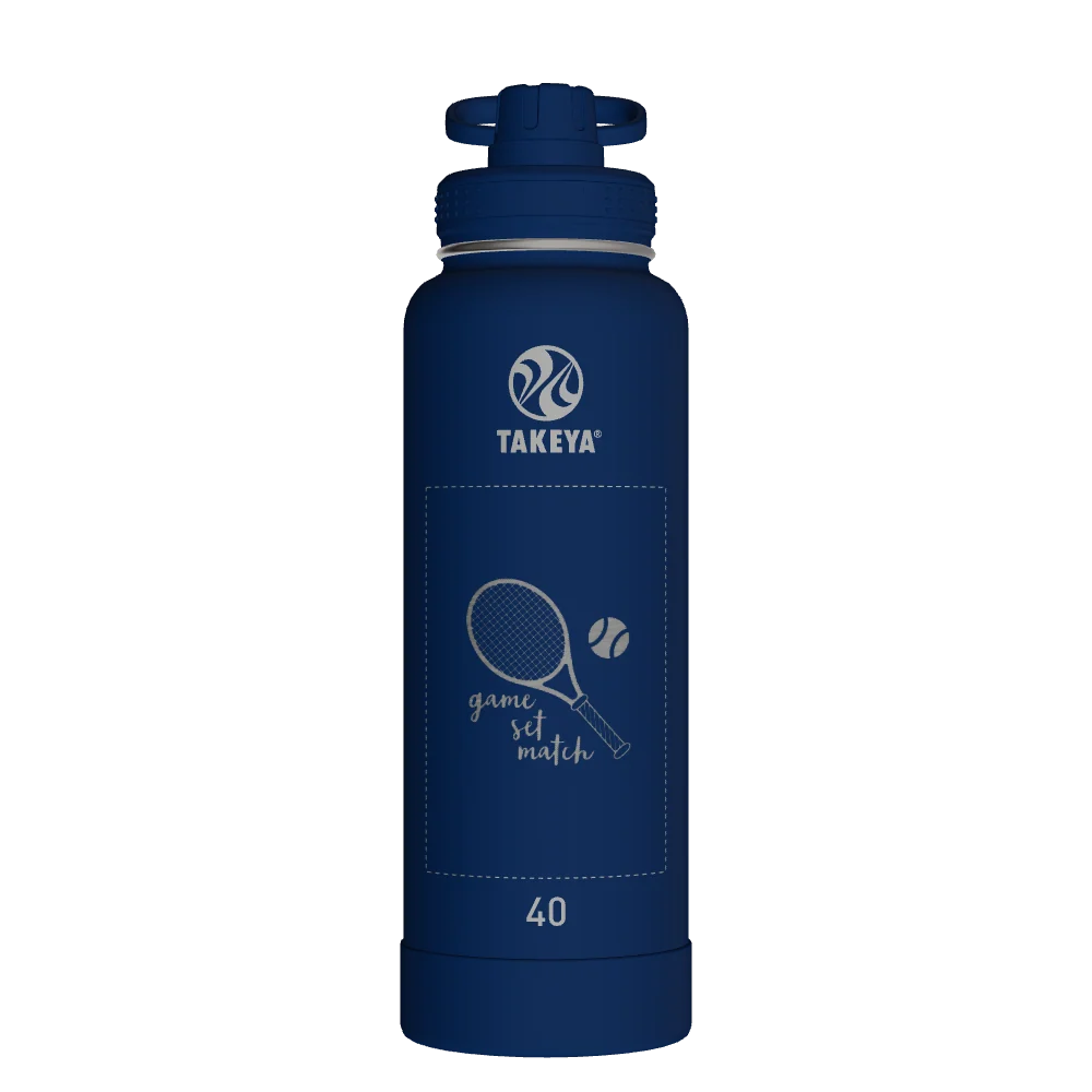 Takeya Actives Water Bottle With Spout Lid - 40oz Midnight