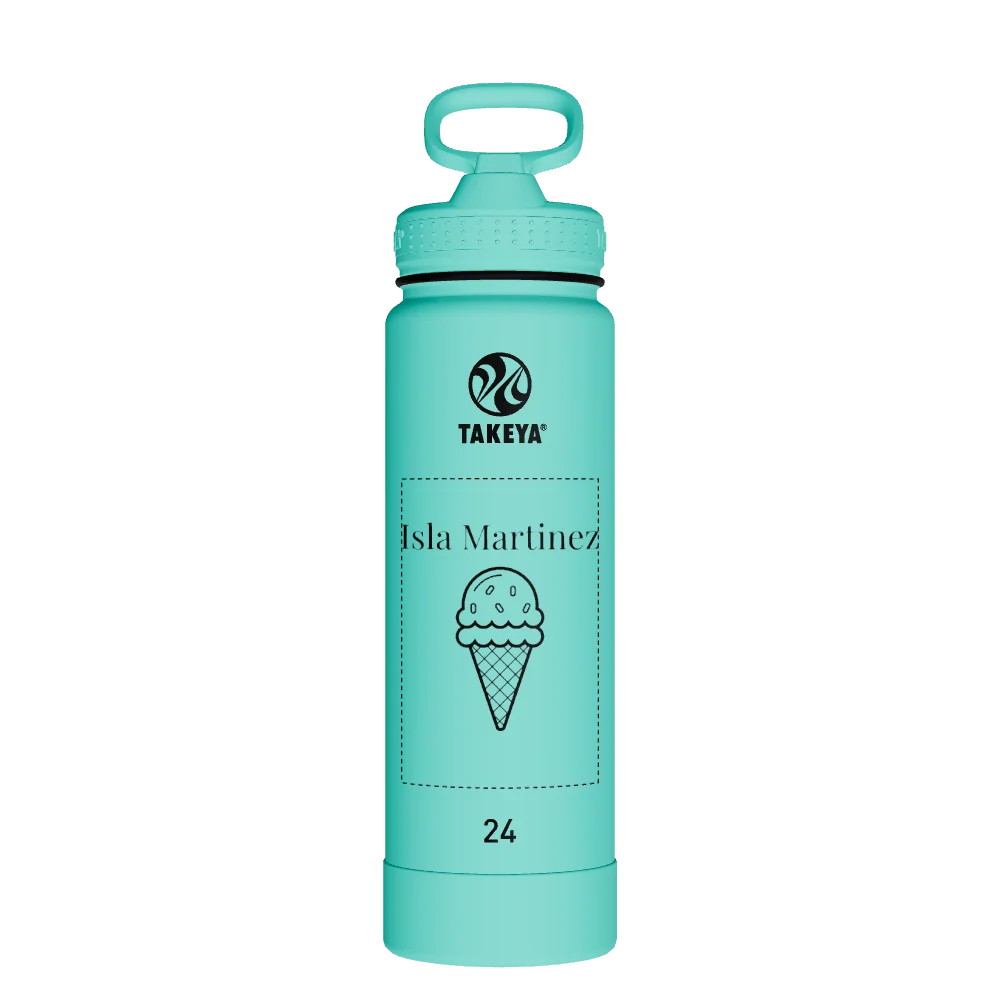Takeya Actives Water Bottle With Straw Lid - 24oz Teal