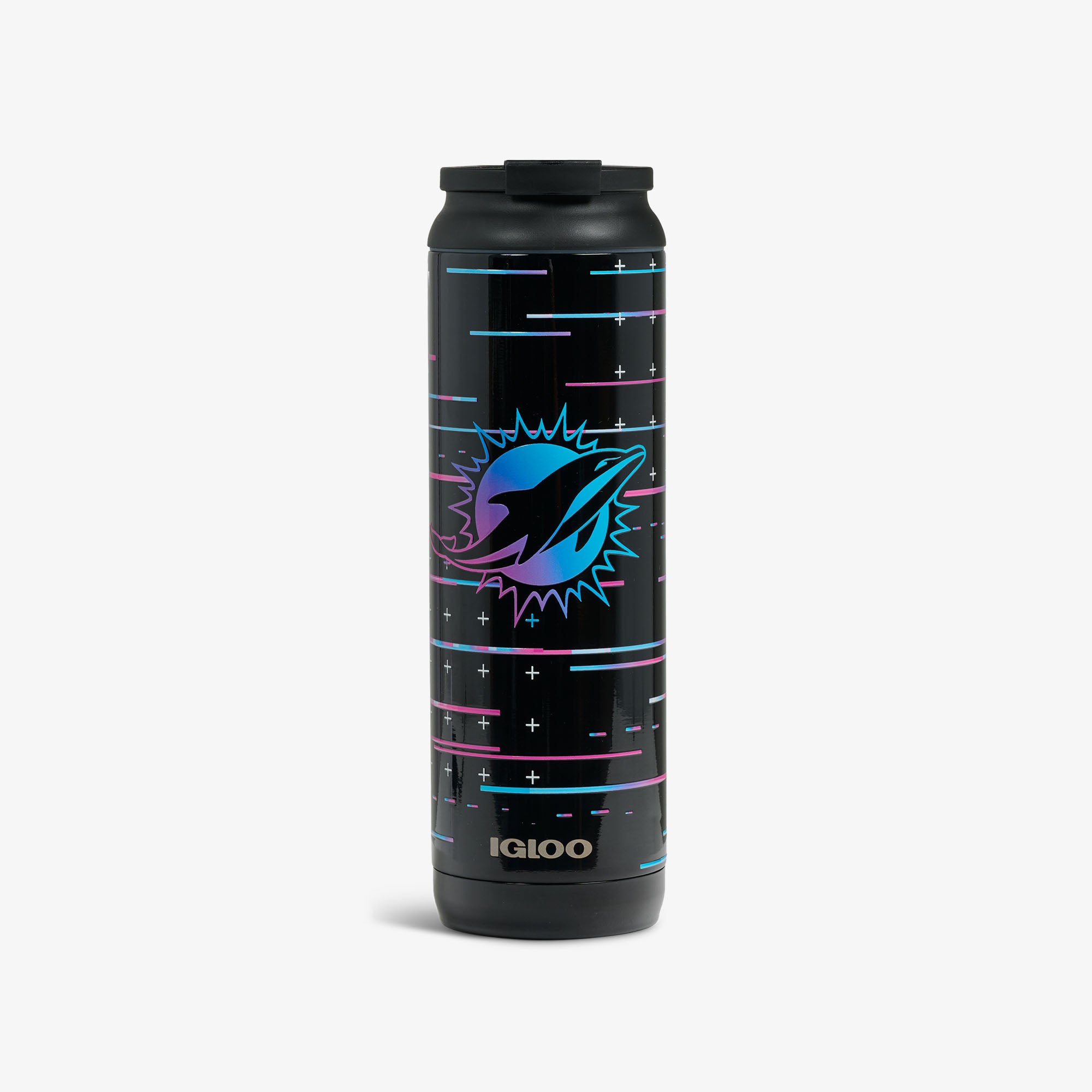 Igloo NFL Neon Miami Dolphins 20 Oz Flip ‘n’ Sip Tumbler