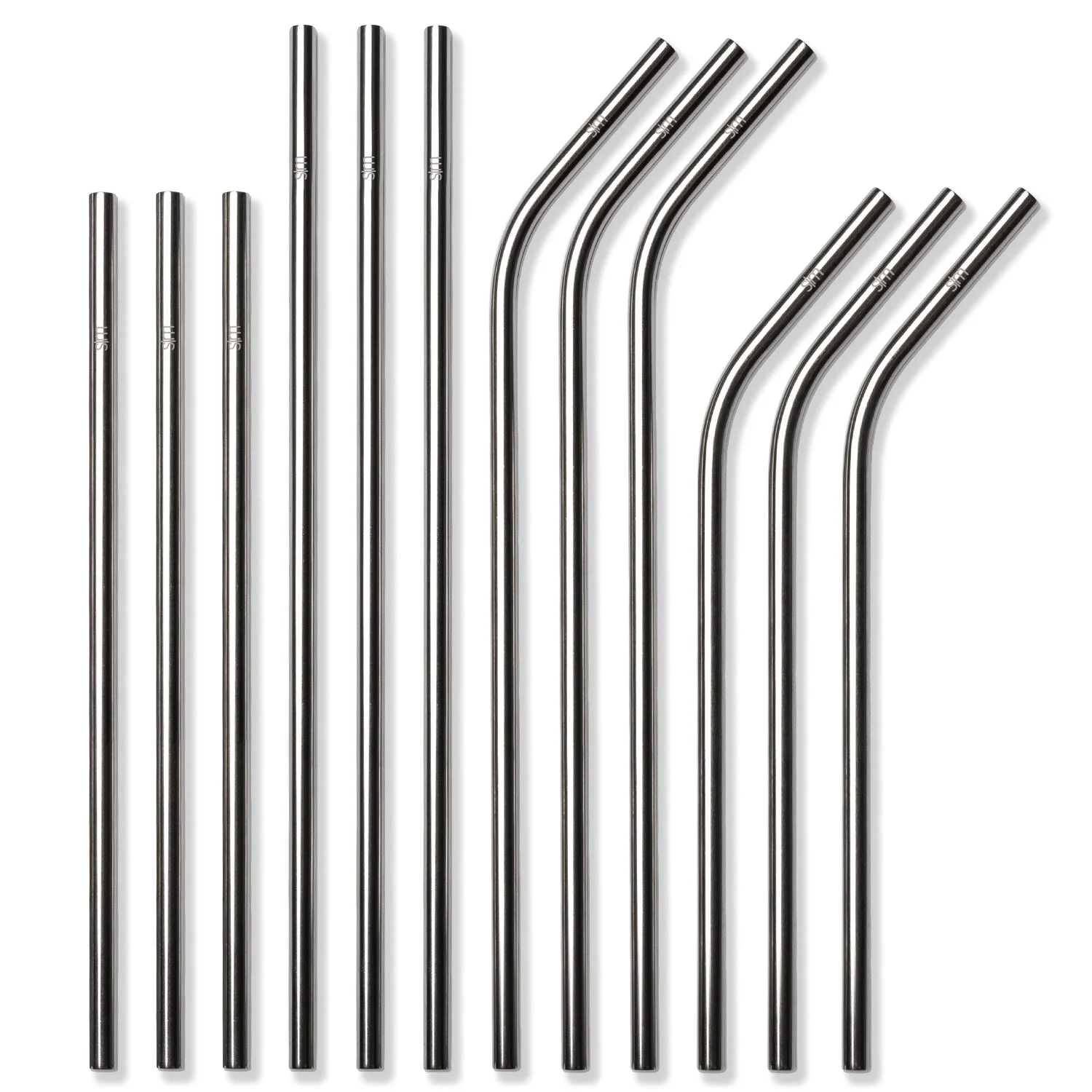 Simple Modern Stainless Steel Reusable Straws - Model STRAW-12-SS