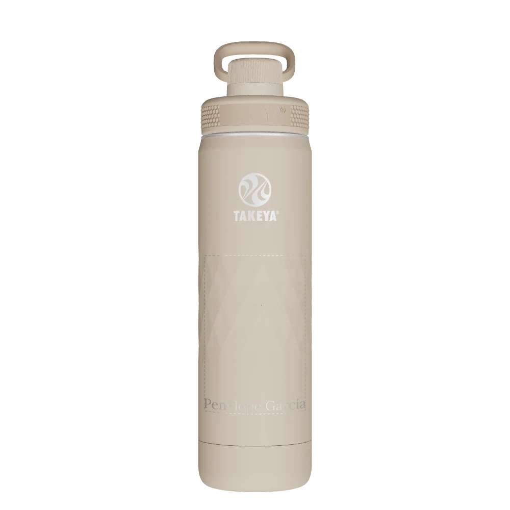 Takeya Sport Water Bottle - 22oz Almond Spout - Model 51320-TAKEYA-SPORT-WATER-BOTTLE-CUSTOMIZED-281-22OZ-ALMOND-SPOUT