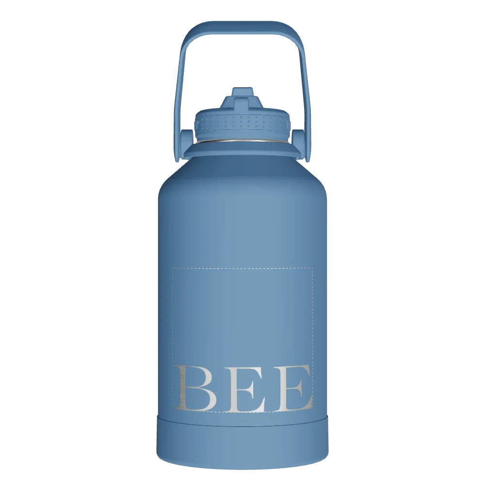 Takeya Actives Water Bottle With Straw Lid - 64oz Bluestone - Model 51190-TAKEYA-ACTIVES-WATER-BOTTLE-WITH-STRAW-LID-CUSTOMIZED-27-64OZ-BLUESTONE