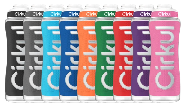 Cirkul Add-on: 32oz. Grip Squeeze Plastic Bottle & Sport Lid