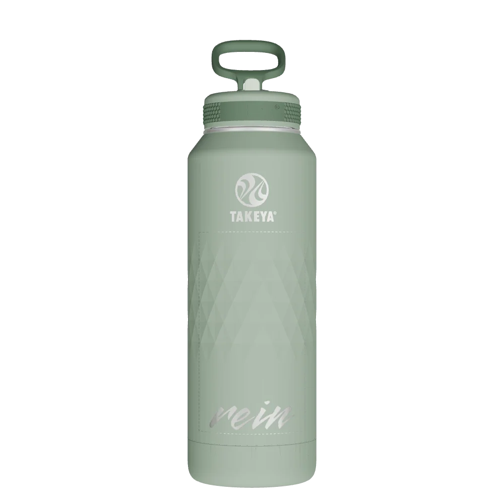 Takeya Sport Water Bottle - 40oz Eucalyptus Straw