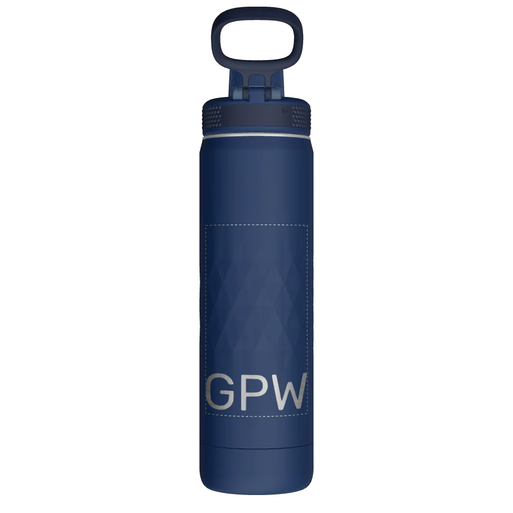 Takeya Sport Water Bottle - 22oz Indigo Spout - Model 51316-TAKEYA-SPORT-WATER-BOTTLE-CUSTOMIZED-274-22OZ-INDIGO-SPOUT