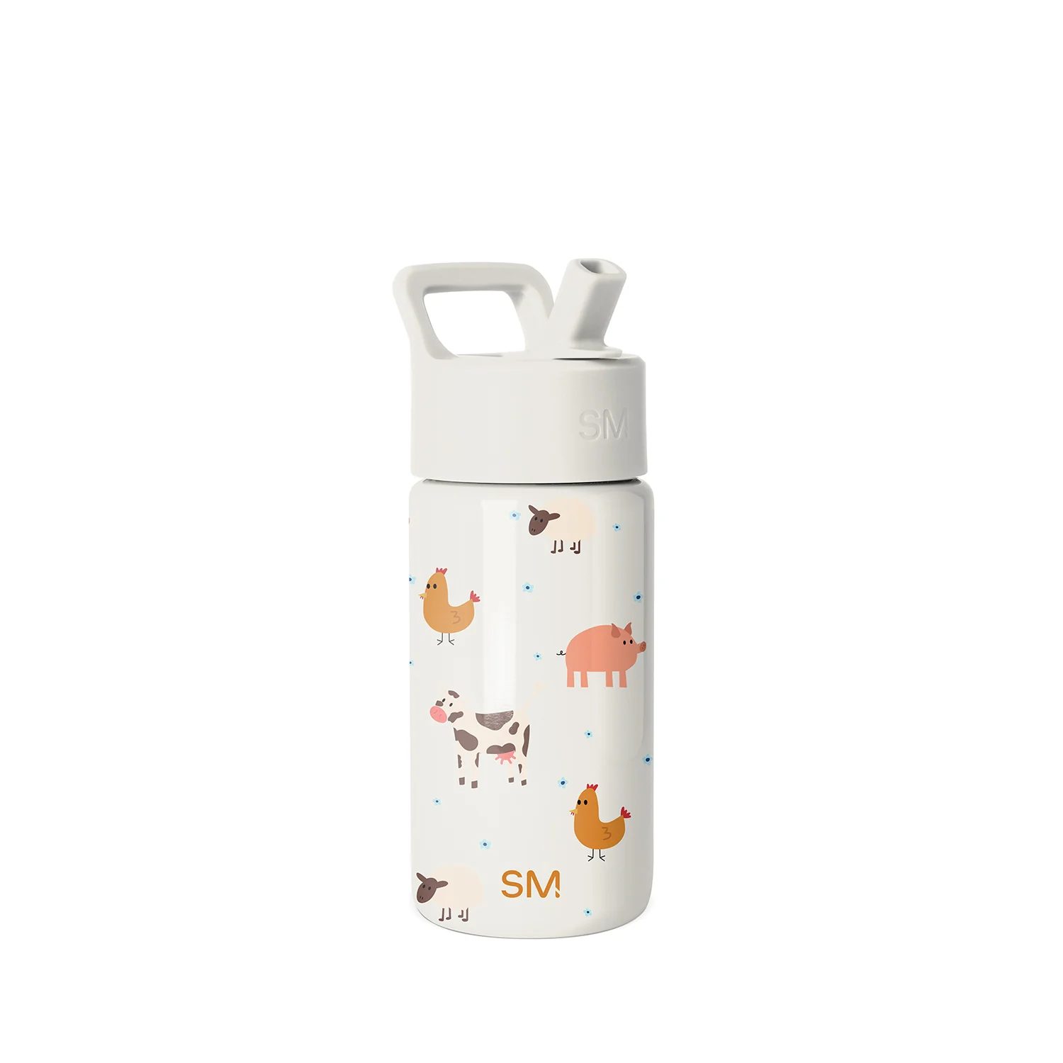 Simple Modern Summit Kids Water Bottle with Straw Lid - 14oz Farm Animals