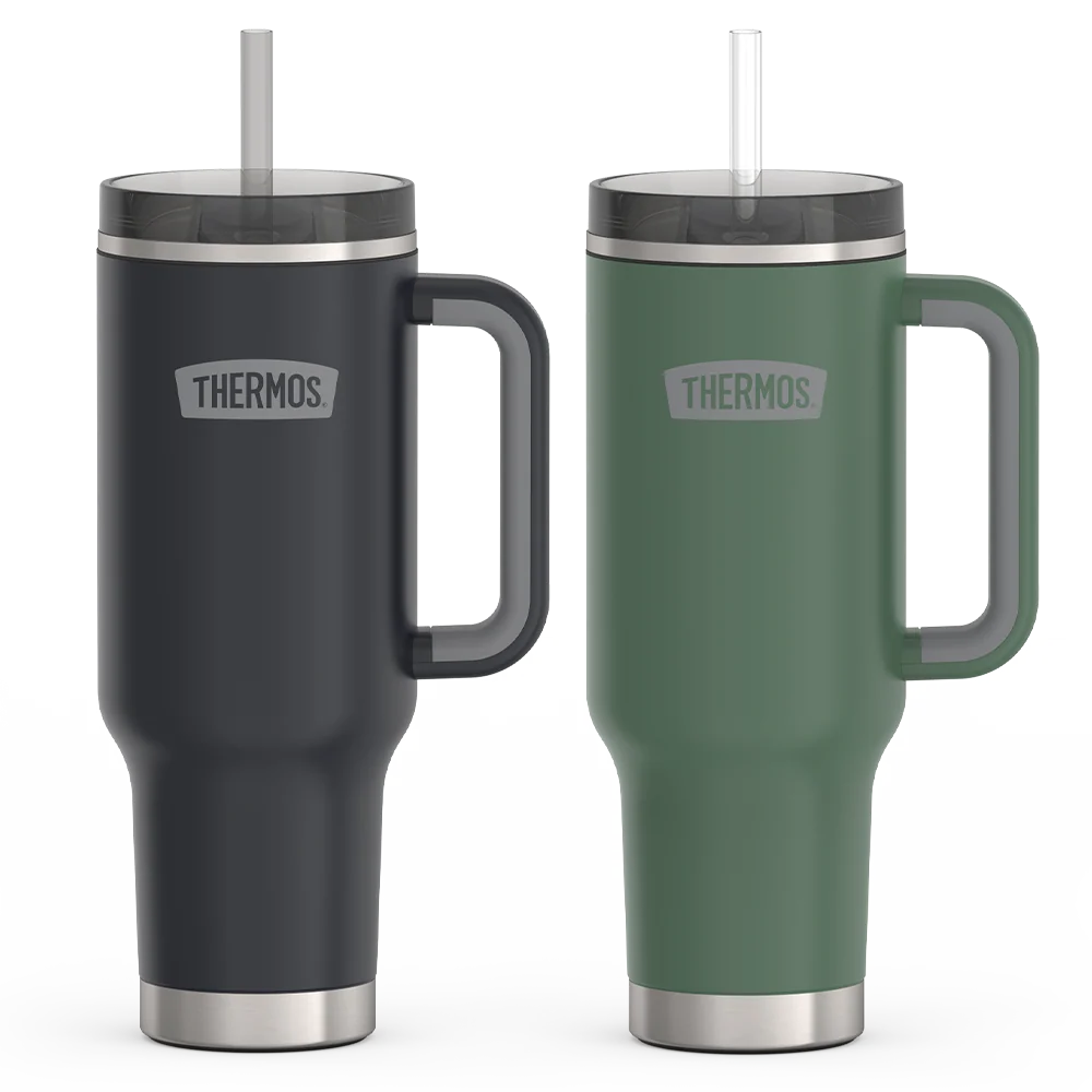 THERMOS 40oz Cup Holder Mug Bundle - Granite & Spruce
