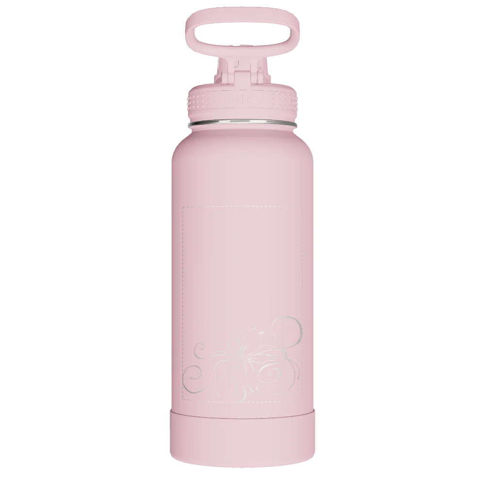 Takeya Actives Water Bottle With Spout Lid - 32oz Blush - Model 51035-TAKEYA-ACTIVES-WATER-BOTTLE-WITH-SPOUT-LID-CUSTOMIZED-257-32OZ-BLUSH