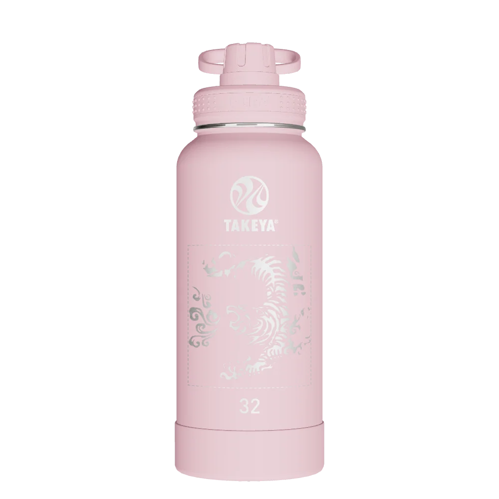 Takeya Actives Water Bottle With Spout Lid - 32oz Blush - Model 51035-TAKEYA-ACTIVES-WATER-BOTTLE-WITH-SPOUT-LID-CUSTOMIZED-178-32OZ-BLUSH