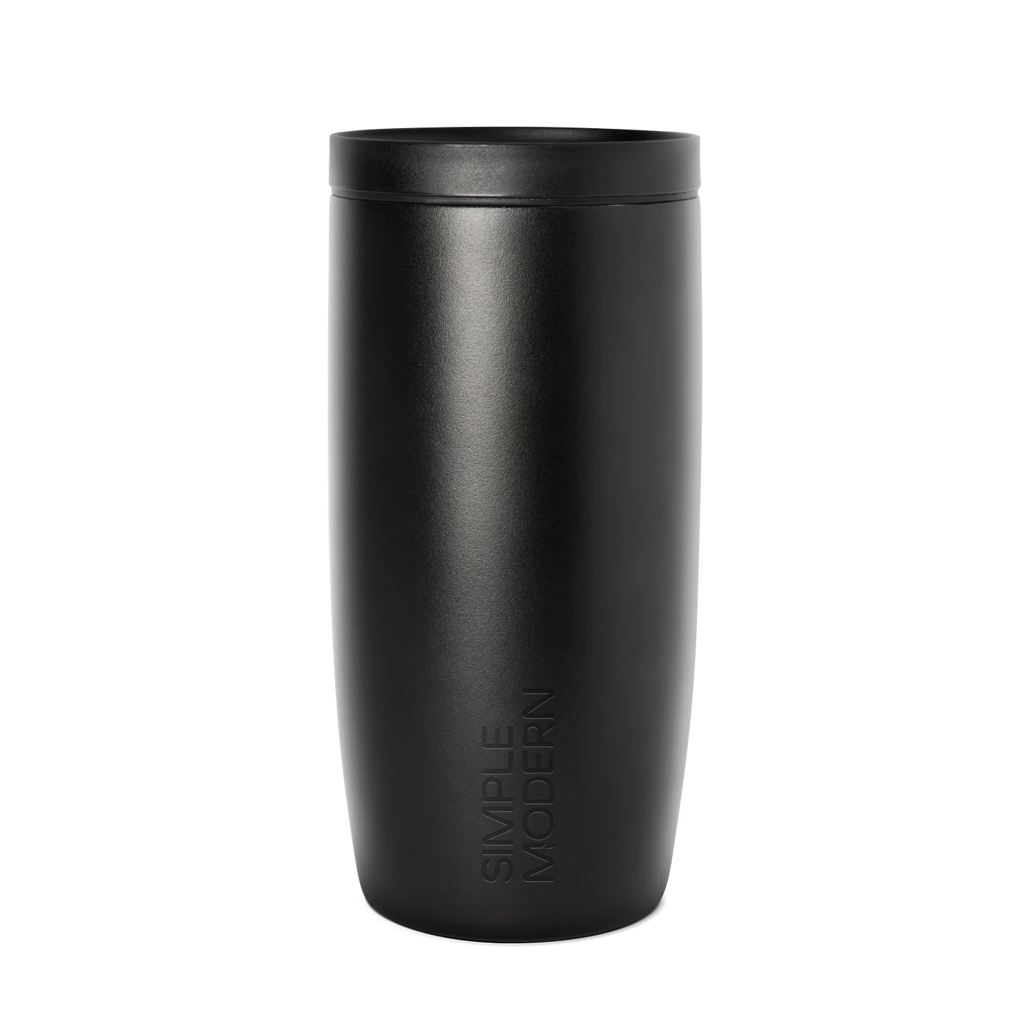 Simple Modern Voyager Tumbler - Signature - 16oz Midnight Black