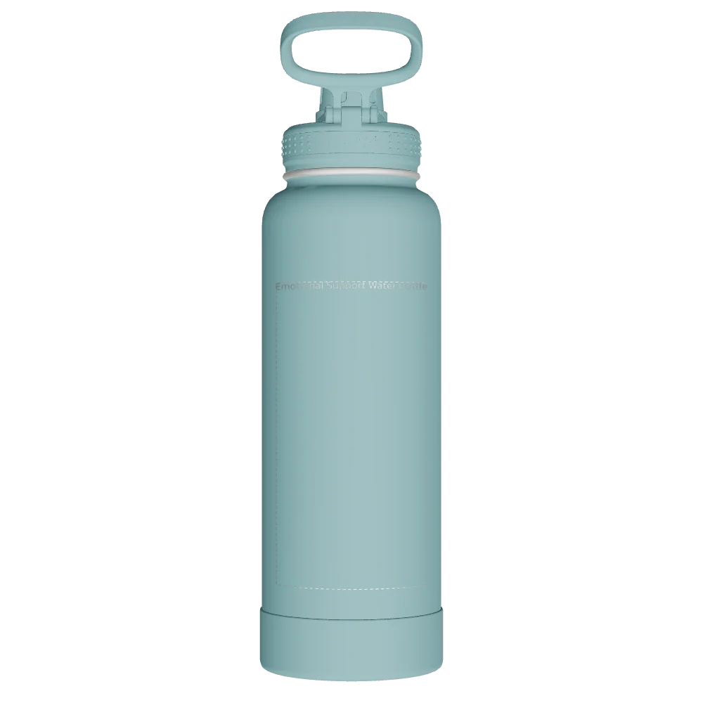 Takeya Actives Water Bottle With Spout Lid - 40oz Sage - Model 52003-TAKEYA-ACTIVES-WATER-BOTTLE-WITH-SPOUT-LID-CUSTOMIZED-390-40OZ-SAGE