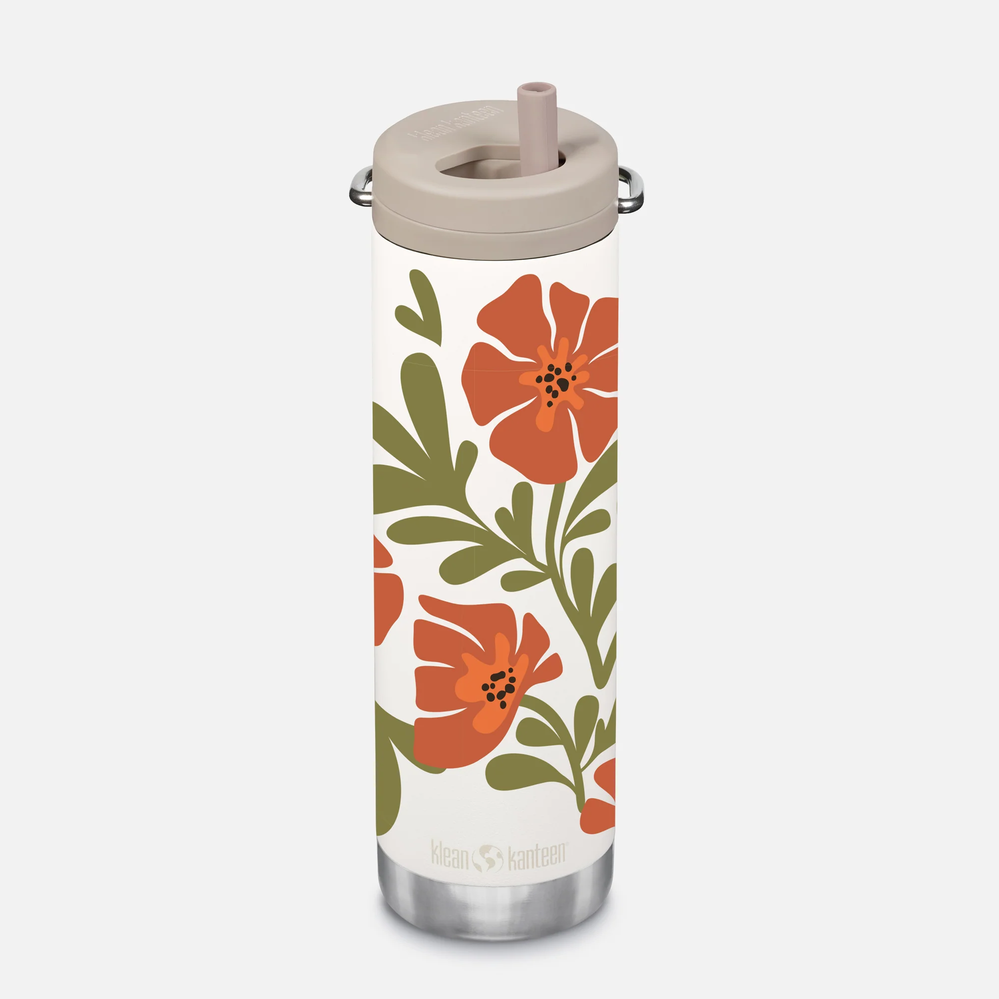 Klean Kanteen 20oz TKWide with Twist Cap - Fall Flowers