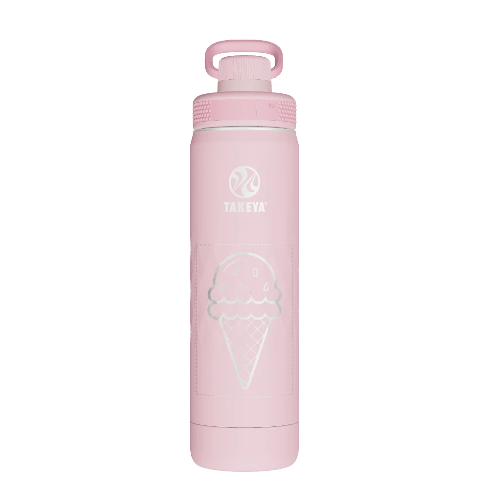 Takeya Sport Water Bottle - 22oz Peony Spout - Model 51321-TAKEYA-SPORT-WATER-BOTTLE-CUSTOMIZED-150-22OZ-PEONY-SPOUT