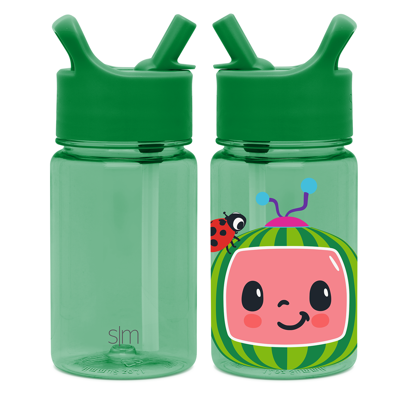 Simple Modern Summit Kids Plastic Water Bottle with Straw Lid - 12oz CoComelon Watermelon