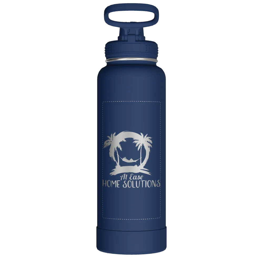 Takeya Actives Water Bottle With Spout Lid - 40oz Midnight - Model 51004-TAKEYA-ACTIVES-WATER-BOTTLE-WITH-SPOUT-LID-CUSTOMIZED-282-40OZ-MIDNIGHT