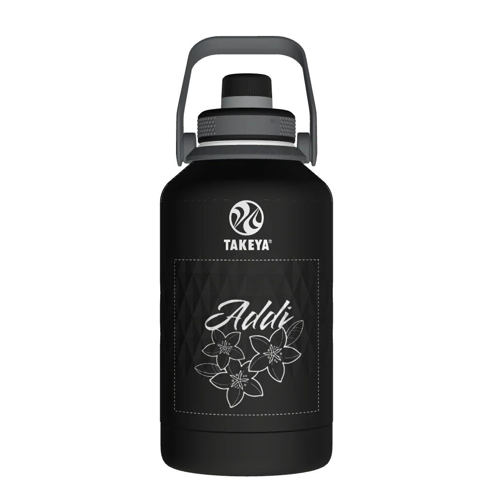 Takeya Sport Water Bottle - 64oz Obsidian Spout