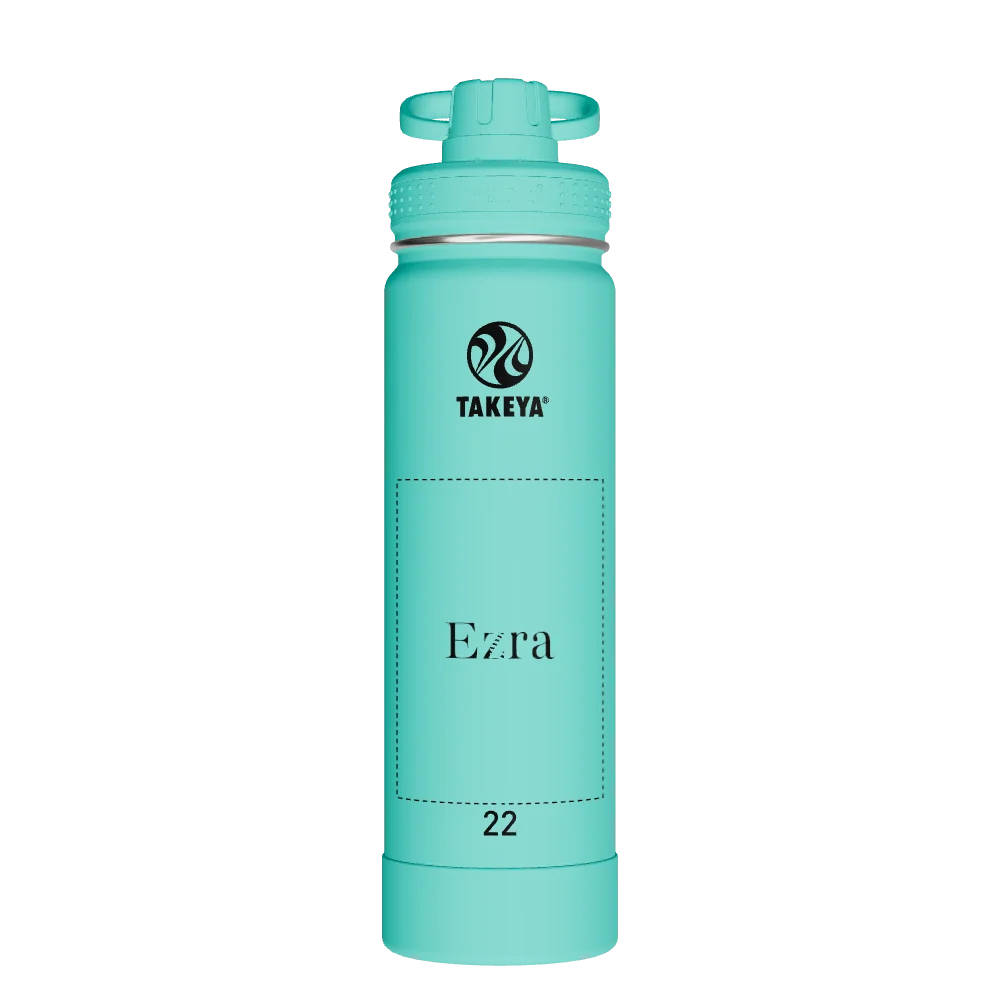 Takeya Actives Water Bottle With Spout Lid - 22oz Teal
