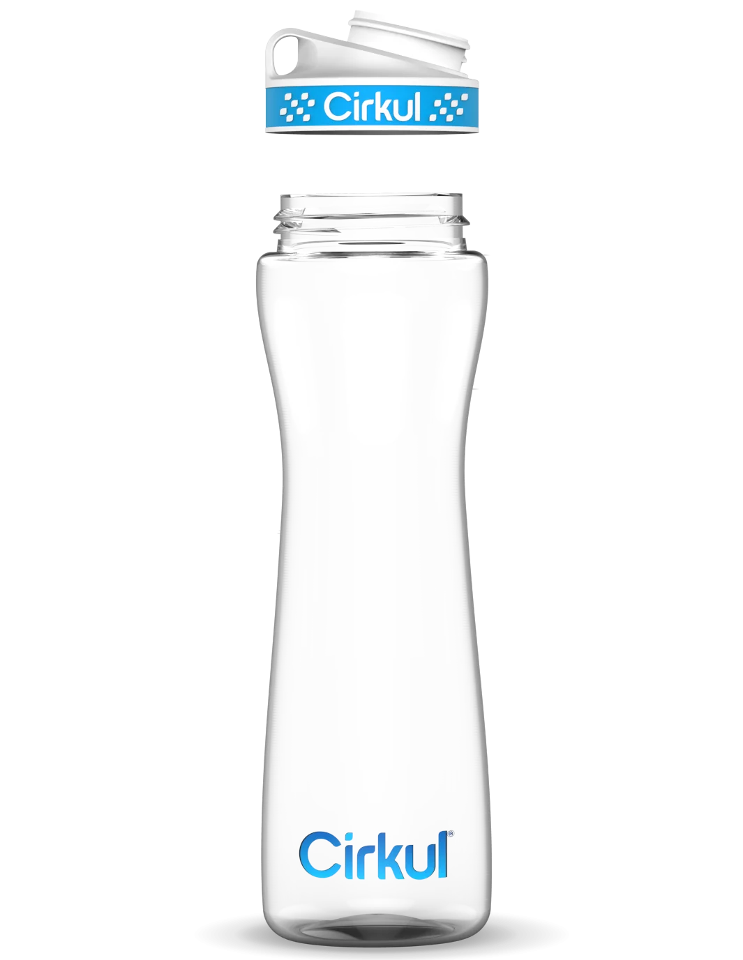Cirkul Add-on: 22oz. Plastic Bottle & Comfort Grip Lid - Model APB22LDWHBL