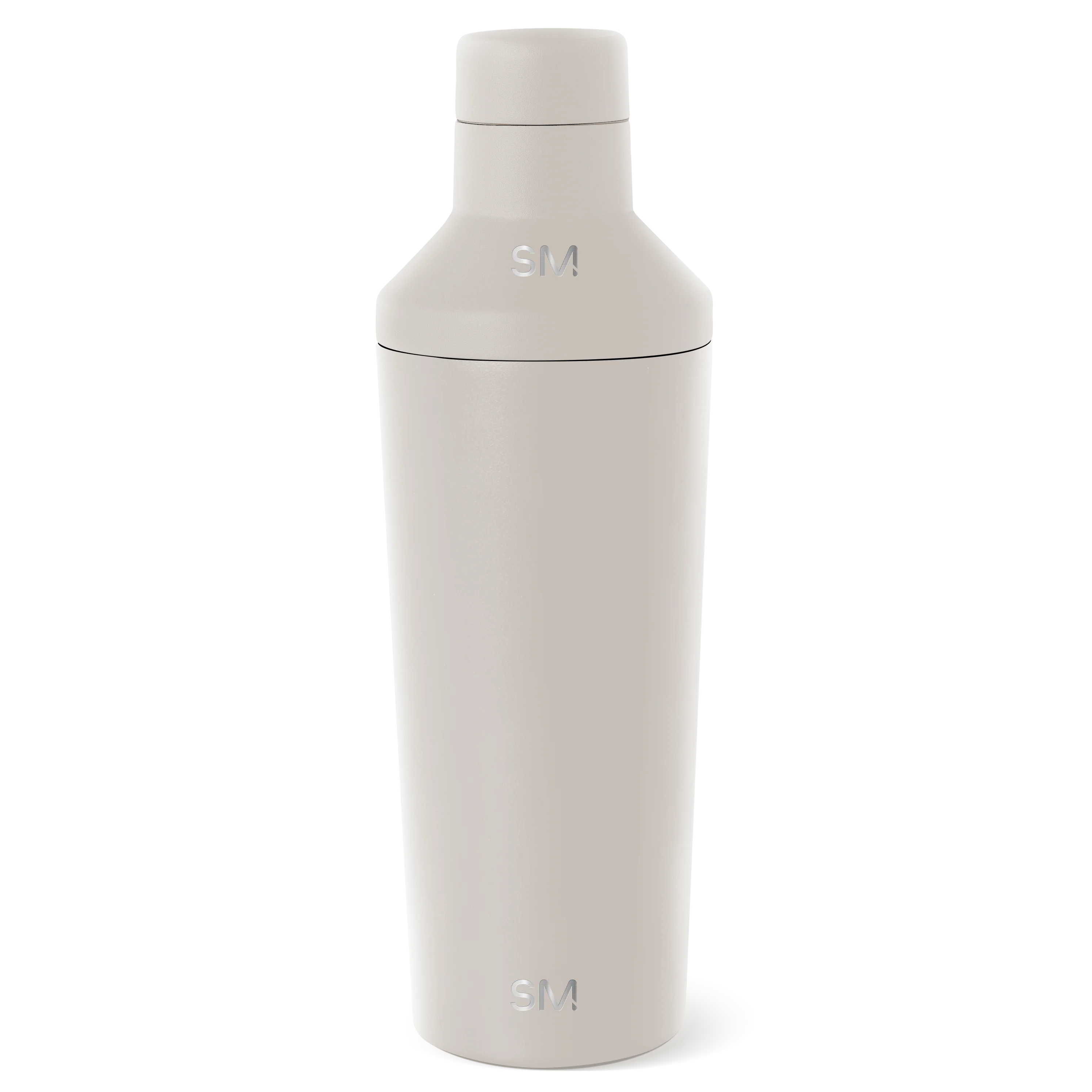 Simple Modern Classic Cocktail Shaker with Jigger Lid - 20oz Almond Birch