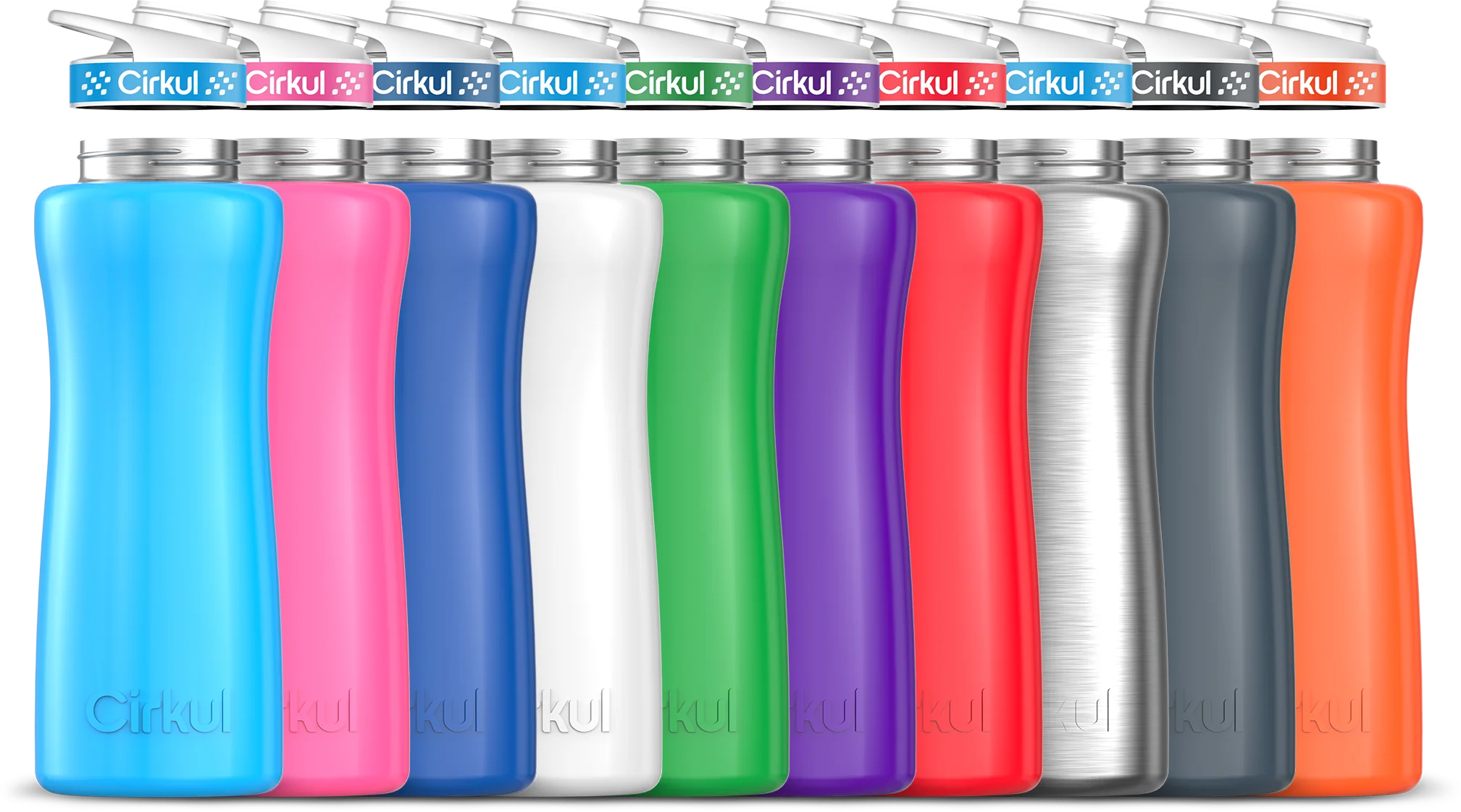 Cirkul Add-on: 32oz. Stainless Steel Bottle & Comfort Grip Lid