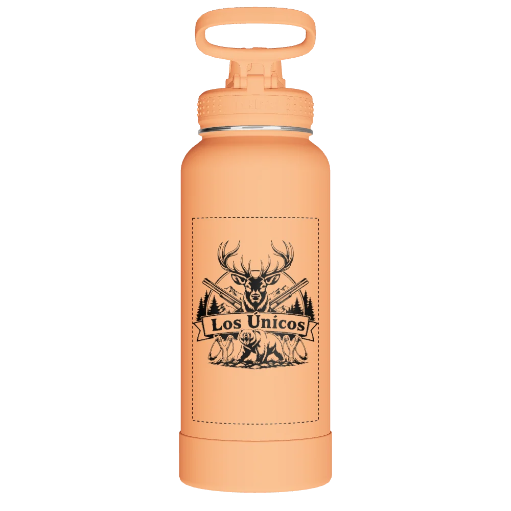 Takeya Actives Water Bottle With Spout Lid - 32oz Tart Orange - Model 51036-TAKEYA-ACTIVES-WATER-BOTTLE-WITH-SPOUT-LID-CUSTOMIZED-351-32OZ-TART-ORANGE