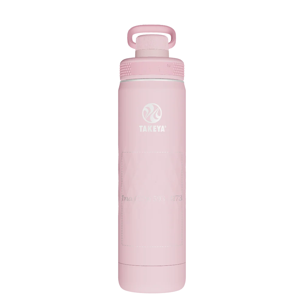 Takeya Sport Water Bottle - 22oz Peony Spout - Model 51321-TAKEYA-SPORT-WATER-BOTTLE-CUSTOMIZED-354-22OZ-PEONY-SPOUT