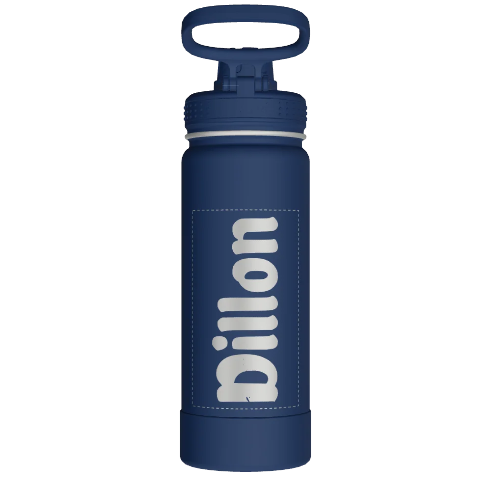 Takeya Actives Water Bottle With Spout Lid - 18oz Midnight - Model 51064-TAKEYA-ACTIVES-WATER-BOTTLE-WITH-SPOUT-LID-CUSTOMIZED-348-18OZ-MIDNIGHT