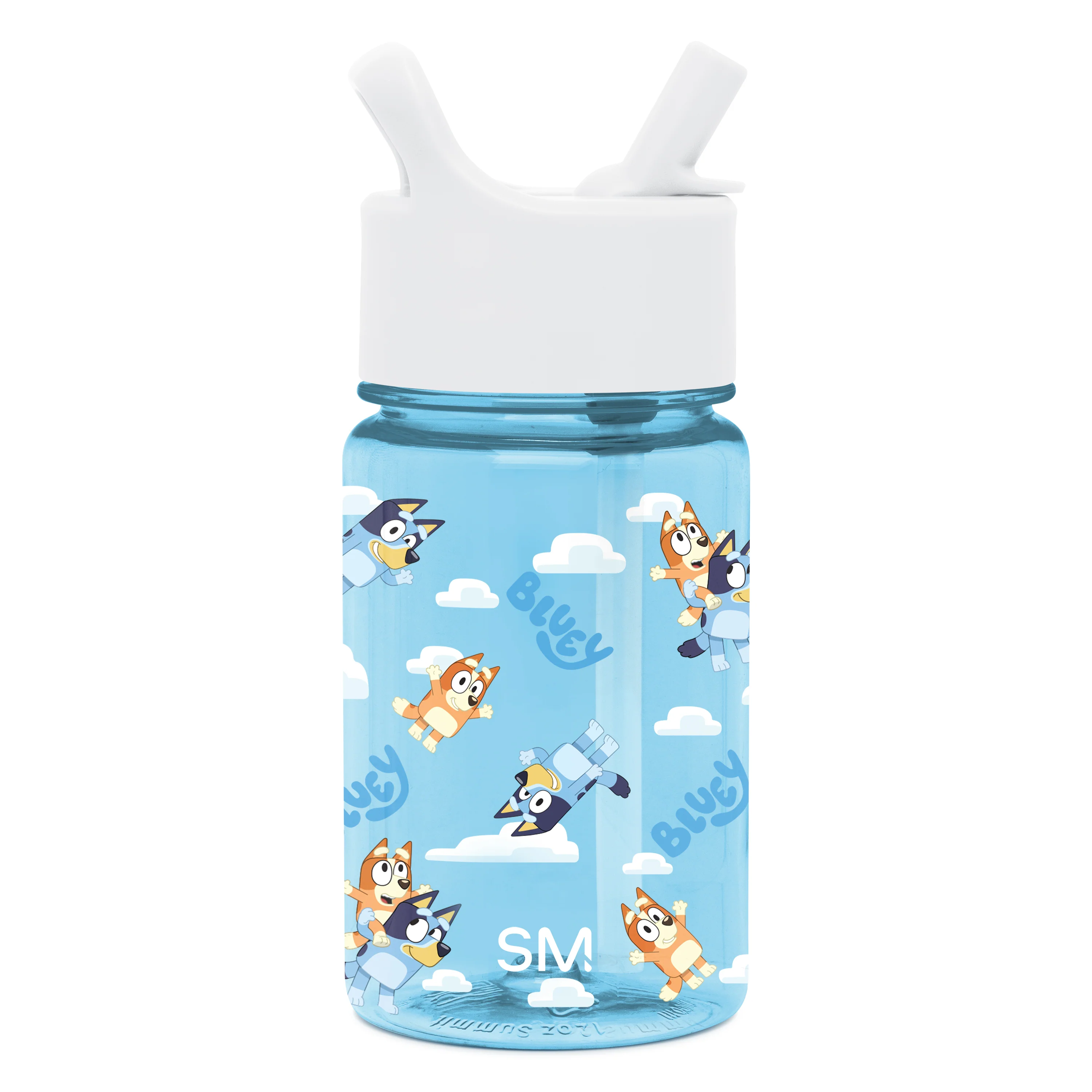Simple Modern Summit Kids Plastic Water Bottle with Straw Lid - 12oz Bluey Sky