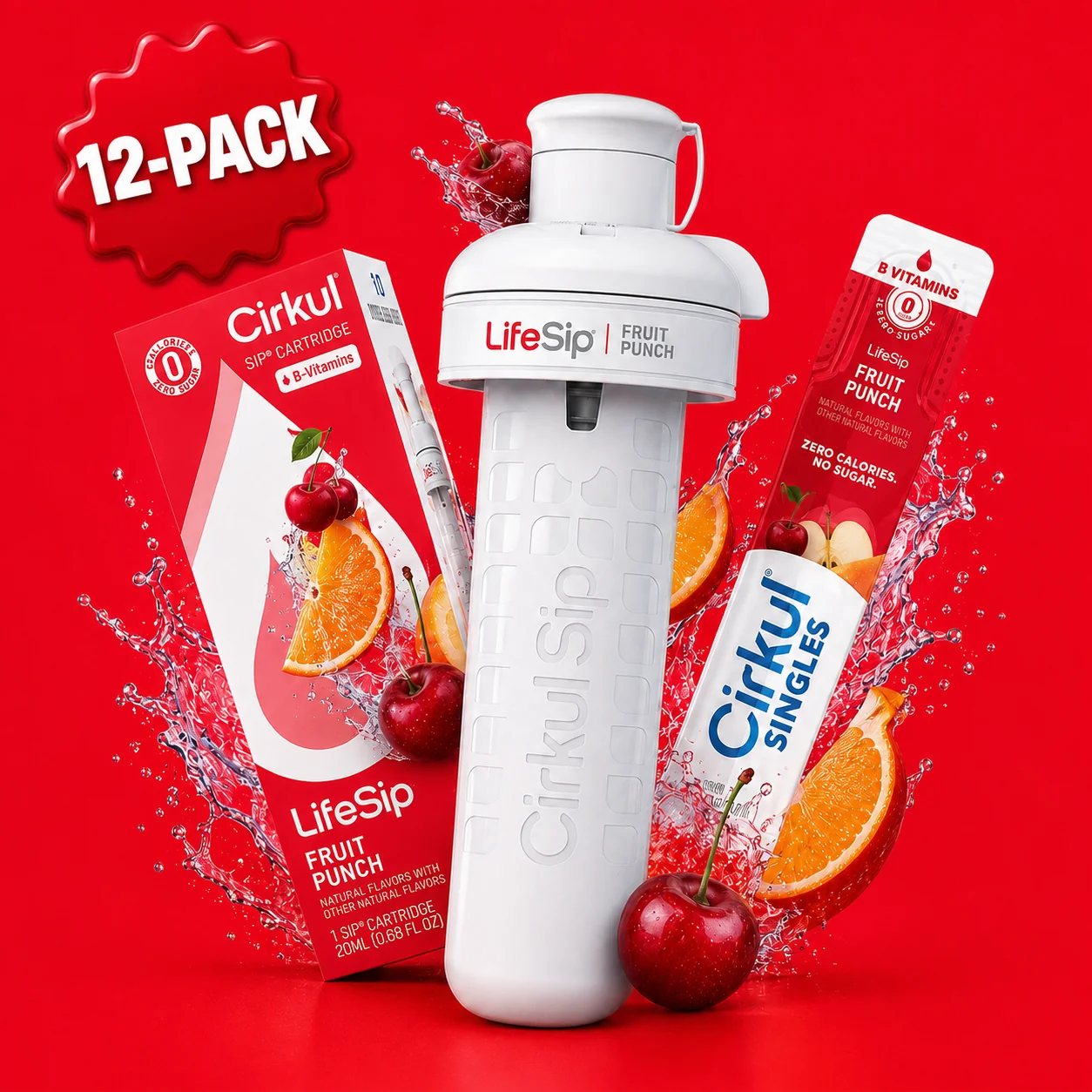 Cirkul 12 Pack Lifesip Fruit Punch