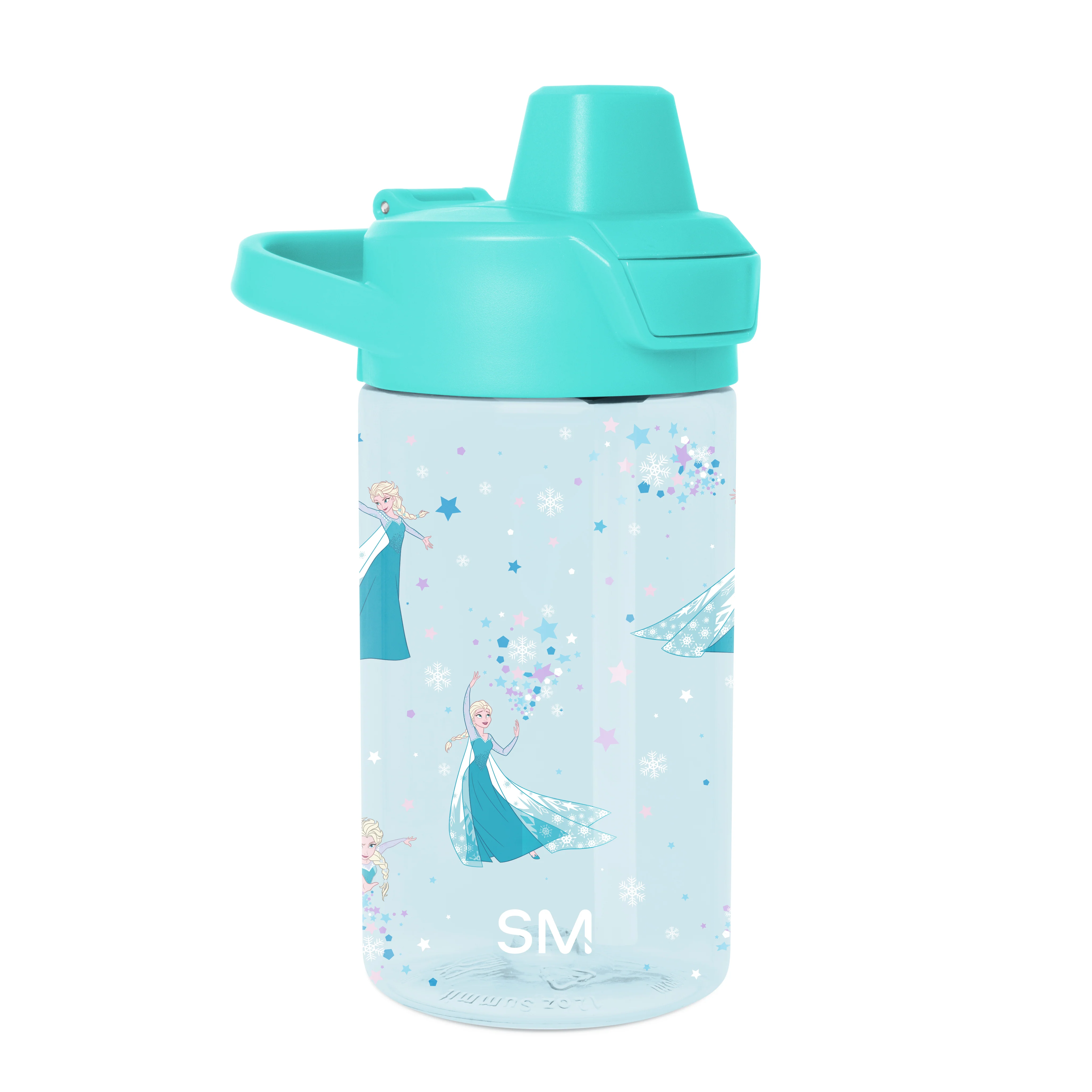 Simple Modern Summit Kids Plastic Water Bottle with Simple Flip Straw Lid - 12oz Frozen Elsa's Snowflake