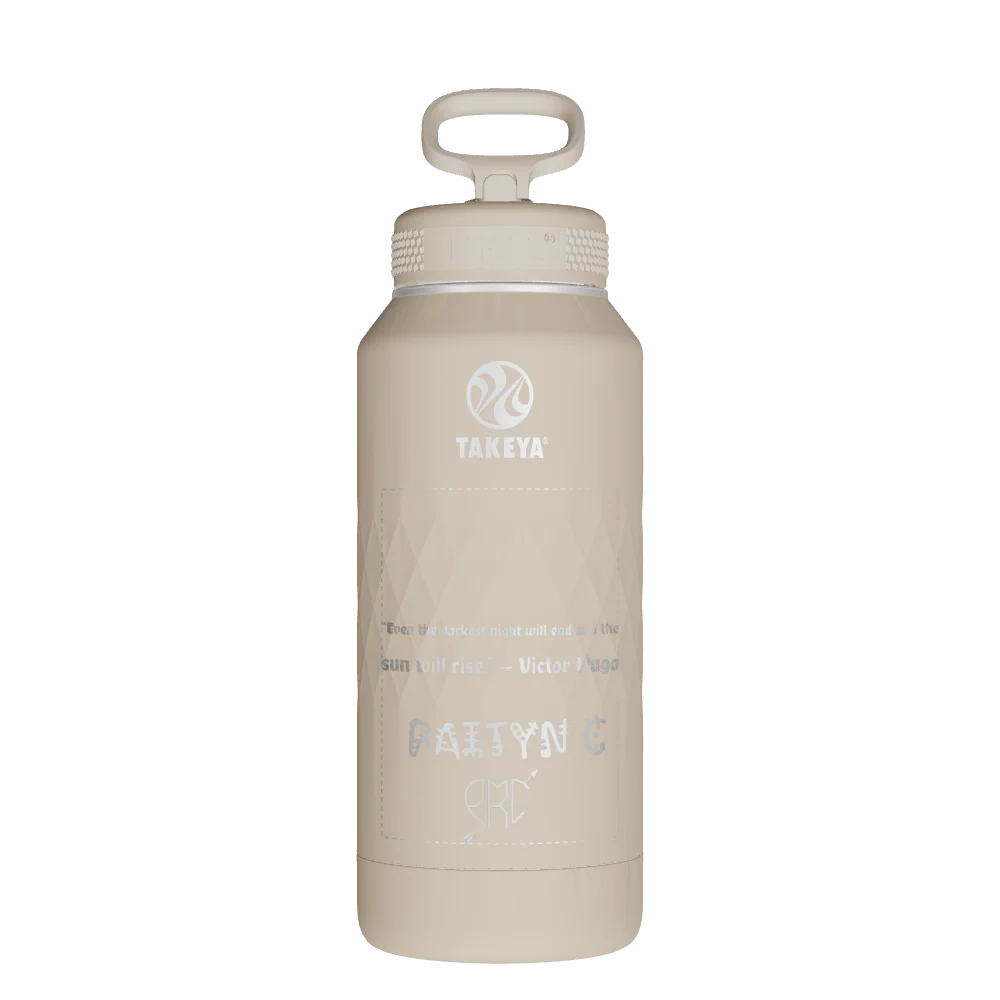Takeya Sport Water Bottle - 32oz Almond Straw