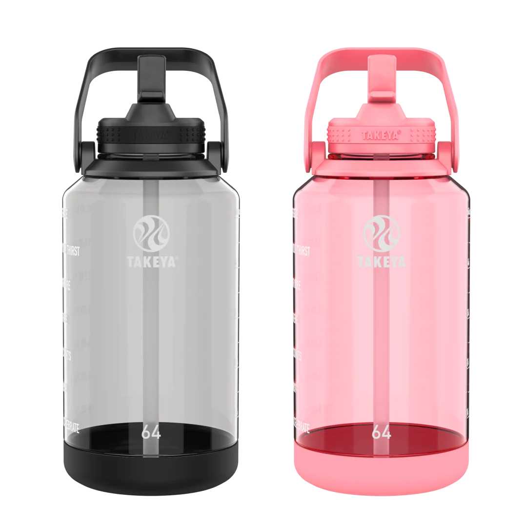 Takeya Tritan Motivational Bottle Bundle With Straw Lid (2 Pack)