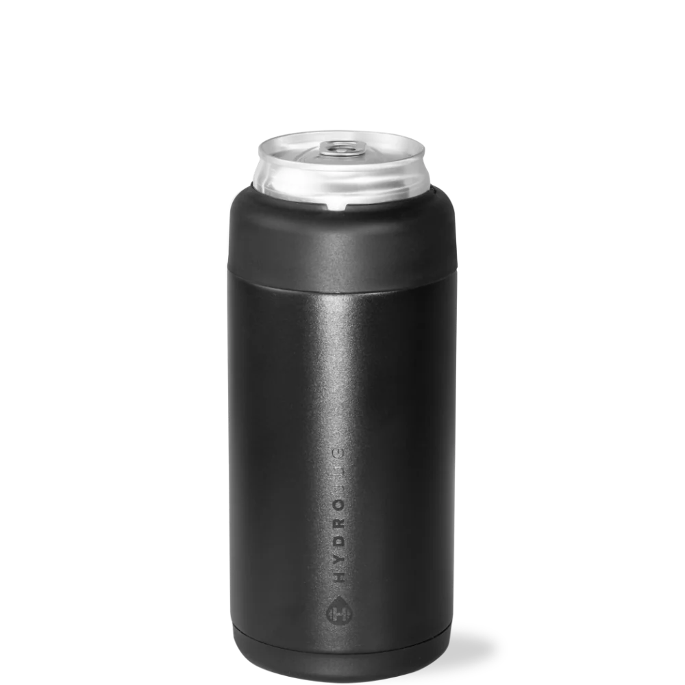 HydroJug Black - 12 oz Slim Can Cooler