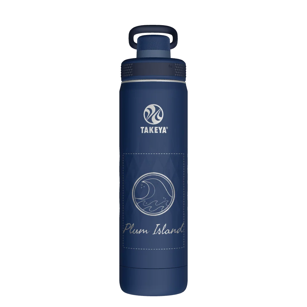 Takeya Sport Water Bottle - 22oz Indigo Spout - Model 51316-TAKEYA-SPORT-WATER-BOTTLE-CUSTOMIZED-197-22OZ-INDIGO-SPOUT