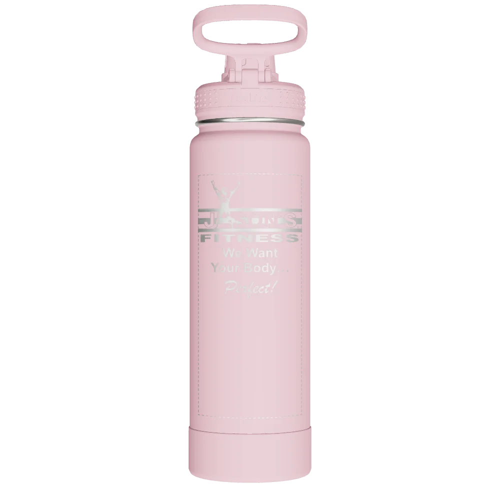 Takeya Actives Water Bottle With Spout Lid - 24oz Blush - Model 51054-TAKEYA-ACTIVES-WATER-BOTTLE-WITH-SPOUT-LID-CUSTOMIZED-298-24OZ-BLUSH