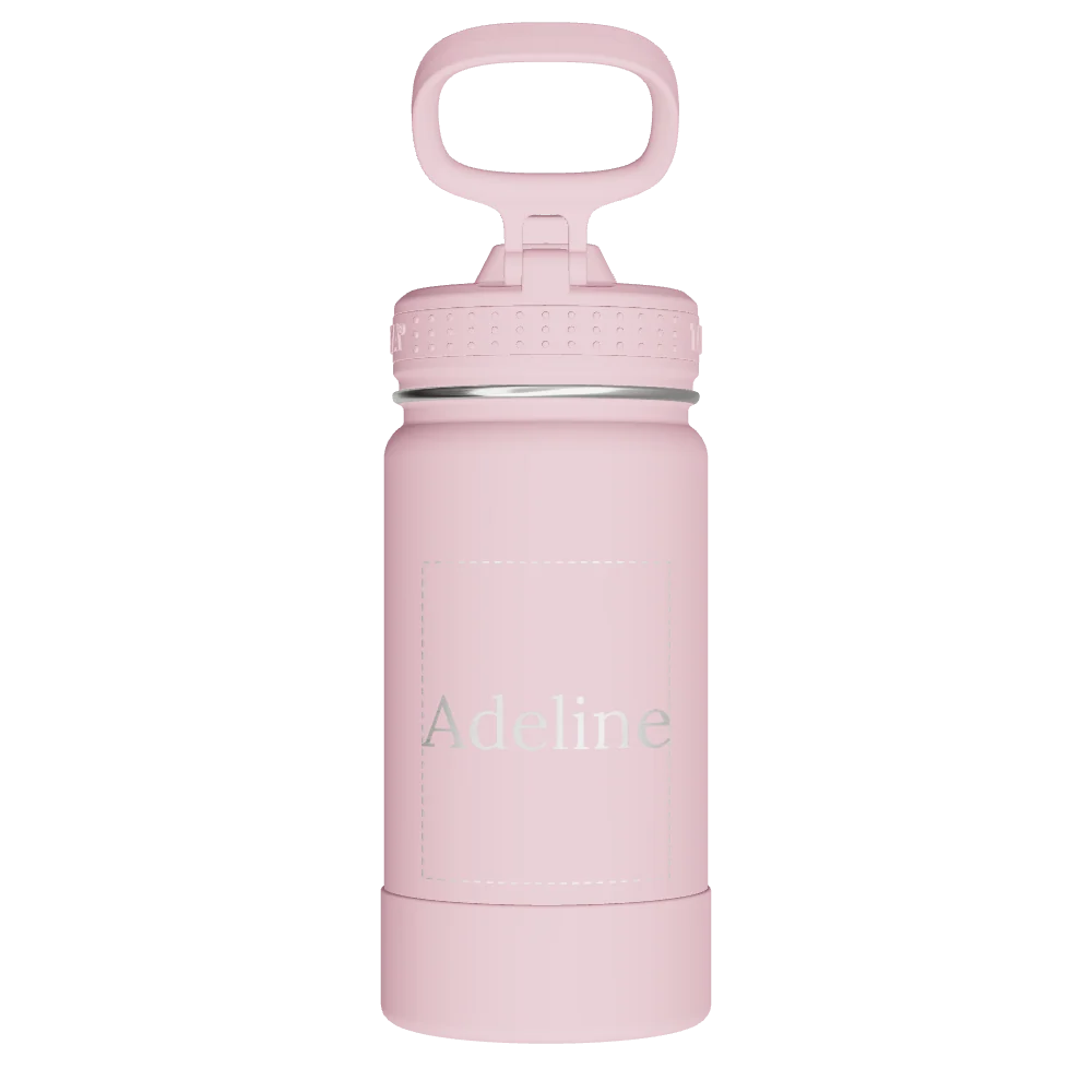 Takeya Actives Kids Water Bottle With Straw Lid - 14oz Blush - Model 51141-TAKEYA-ACTIVES-KIDS-WATER-BOTTLE-WITH-STRAW-LID-CUSTOMIZED-13-14OZ-BLUSH