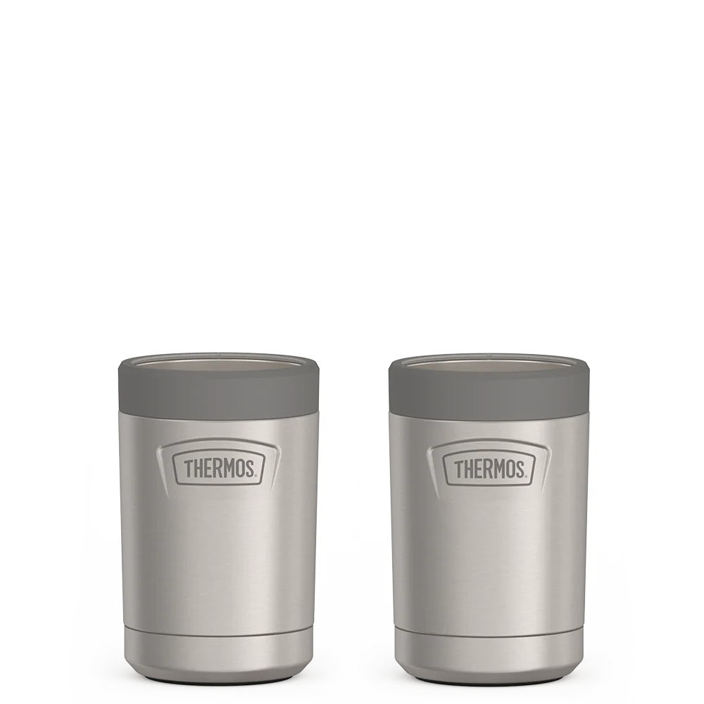 THERMOS 12oz Icon™ Can Insulator Bundle - Matte Stainless Steel