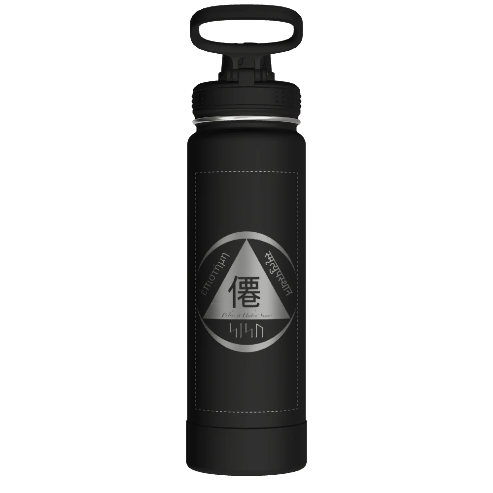 Takeya Actives Water Bottle With Spout Lid - 24oz Onyx - Model 51040-TAKEYA-ACTIVES-WATER-BOTTLE-WITH-SPOUT-LID-CUSTOMIZED-391-24OZ-ONYX