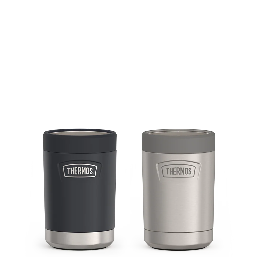 THERMOS 12oz Icon™ Can Insulator Bundle - Granite & Matte Stainless