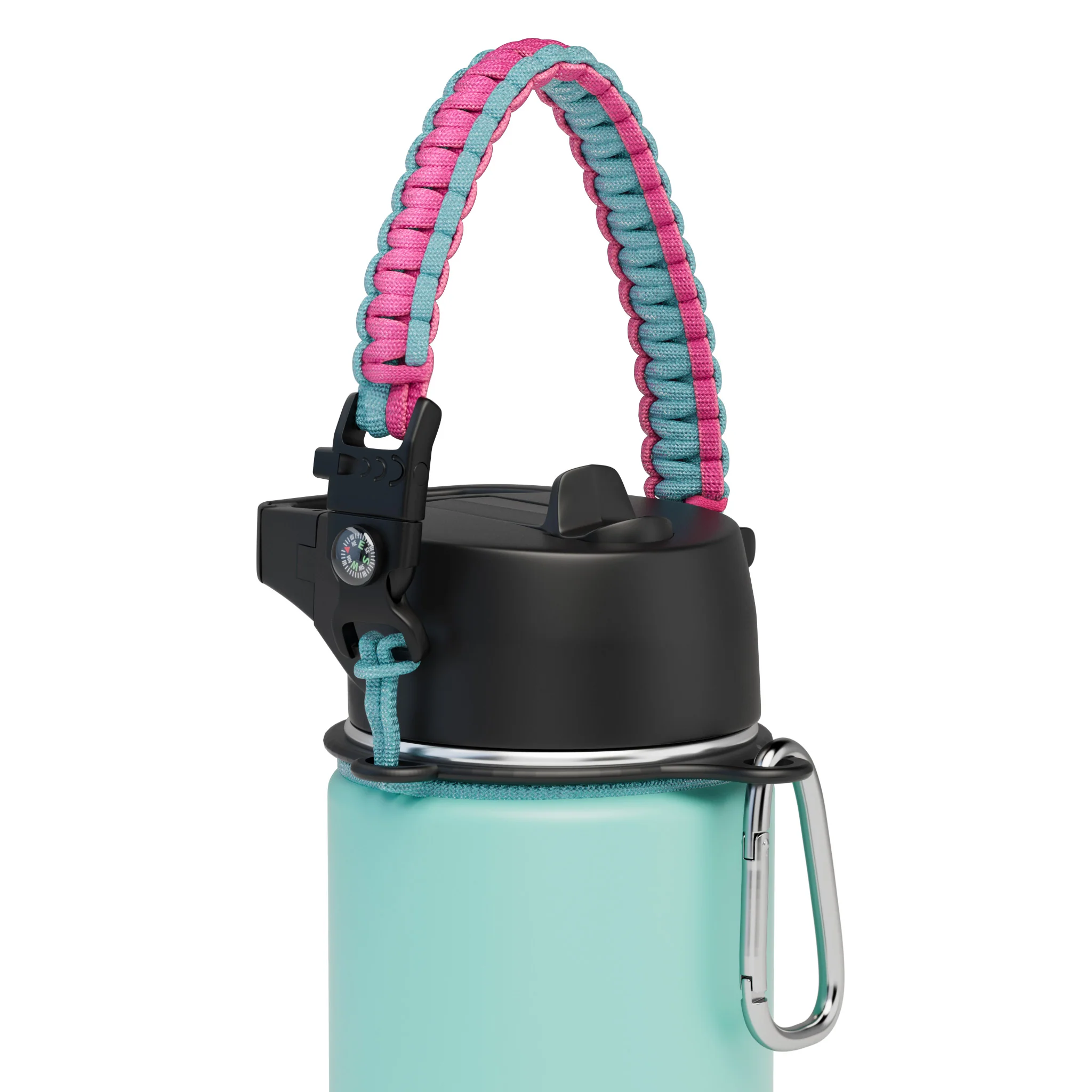 Iron Flask Paracord Handle for Wide Mouth Water Bottles